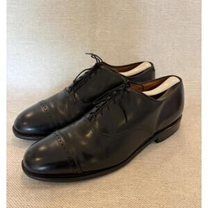 Allen Edmonds Byron Black Captoe Oxford Leather Dress Shoes Men's US 11 EEE WIDE